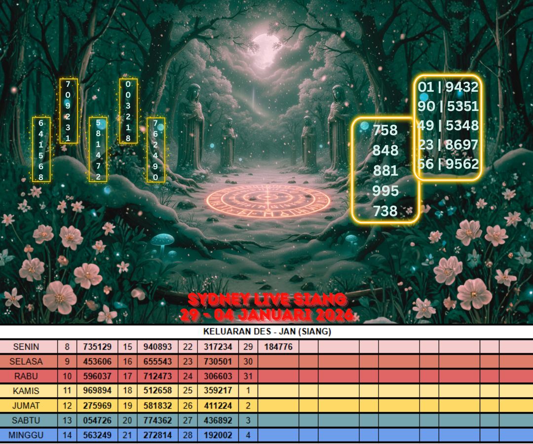 SYDNEY LIVE SIANG 29 - 04 JANUARI 2026